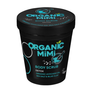 Organic MiMi Exfoliante Corporal Detox Sal Marina y Arcilla Azul