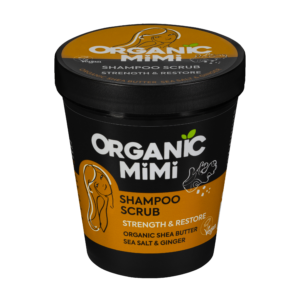 Organic MiMi Champu Exfoliante Strenght & Restore Sal Marina y Jengibre
